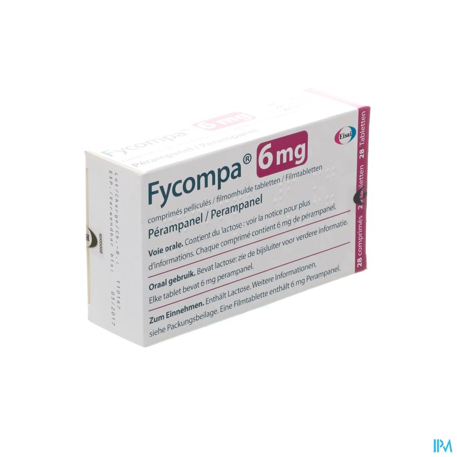 Fycompa 6mg Omhulde Tabl 28 X 6mg Fycompa 6mg Omhulde Tabl 28 X 6mg