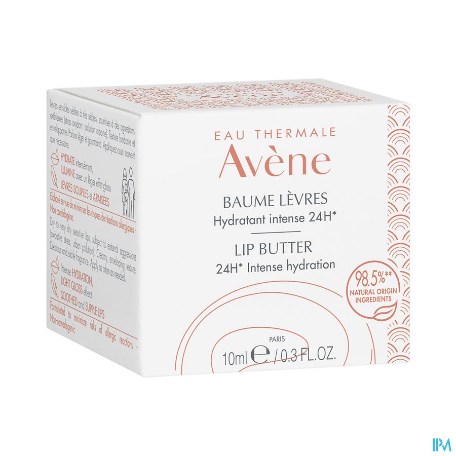 Avene Baume Levres Hydratation Intense 24h 10ml