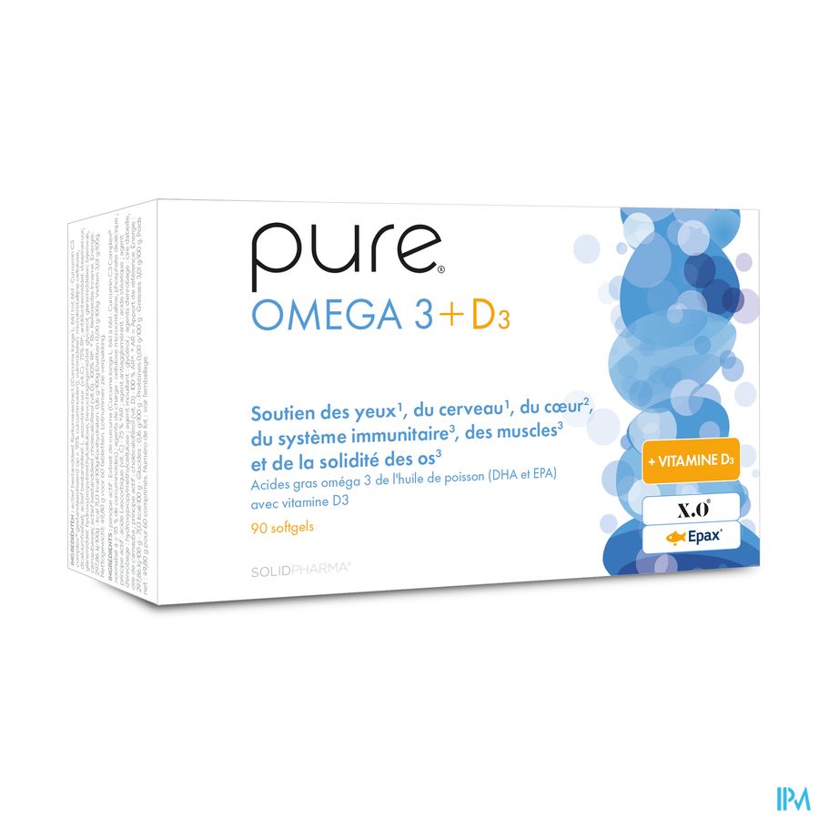 Pure Omega 3 + D3 Softgels 90 Pure Omega 3 + D3 Softgels 90