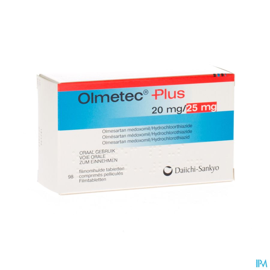 Olmetec Plus 20mg/25mg Comp Pell 98 Olmetec Plus 20mg/25mg Comp Pell 98