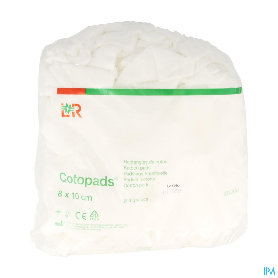 Cotopads Katoen 8x10cm 200 39841