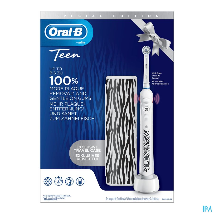 Oral-b D601 Teens White + Travelcase Gratis Oral-b D601 Teens White + Travelcase Gratis