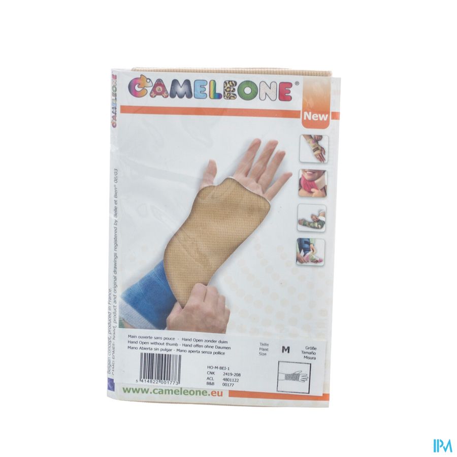 Cameleone Hand Open -duim Beige M 1 Cameleone Hand Open -duim Beige M 1