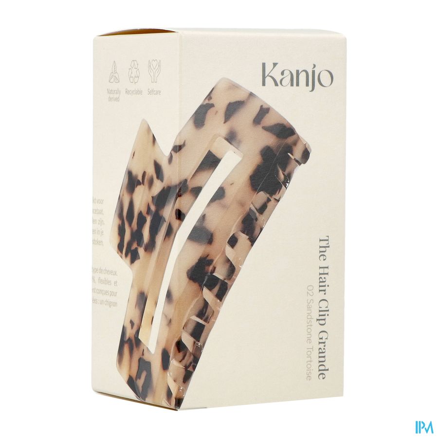Kanjo The Hair Clip Grande 02 Sandstone Tortoise