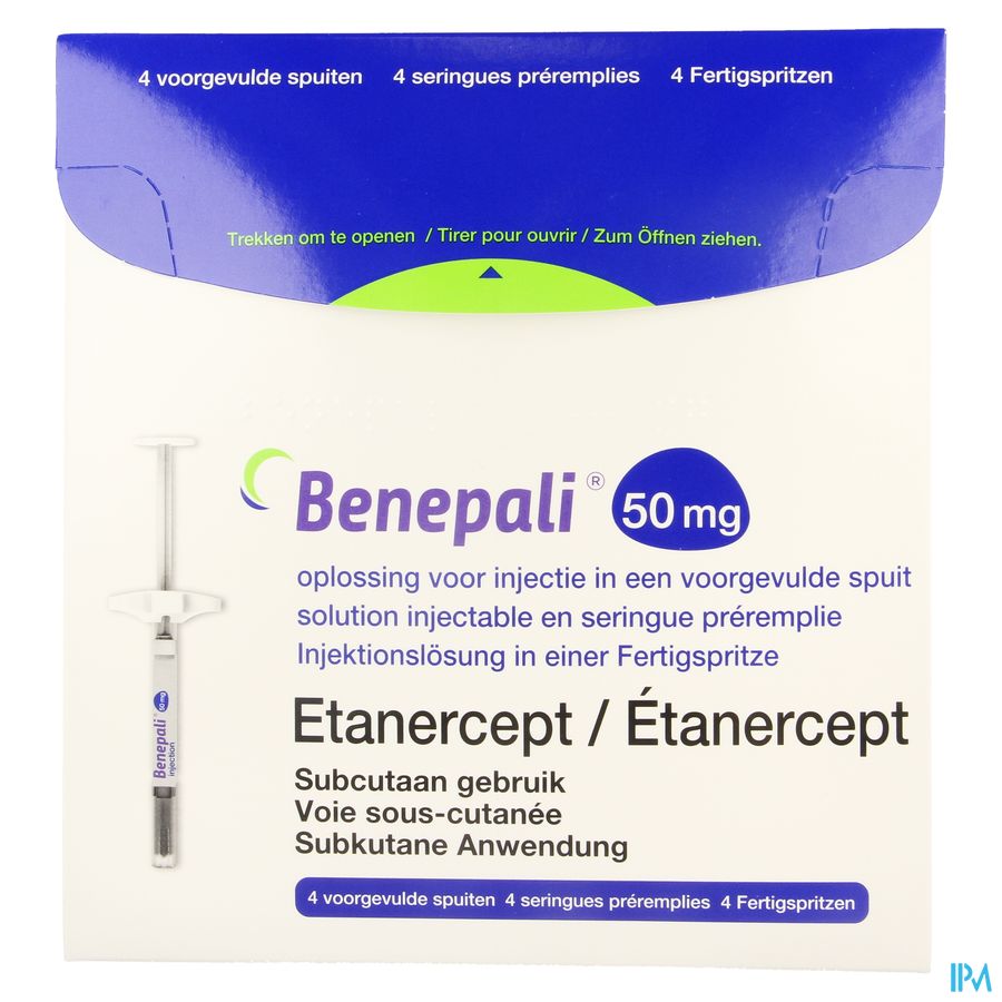 Benepali 50mg Opl Inj Voorgevulde Spuit 4 1