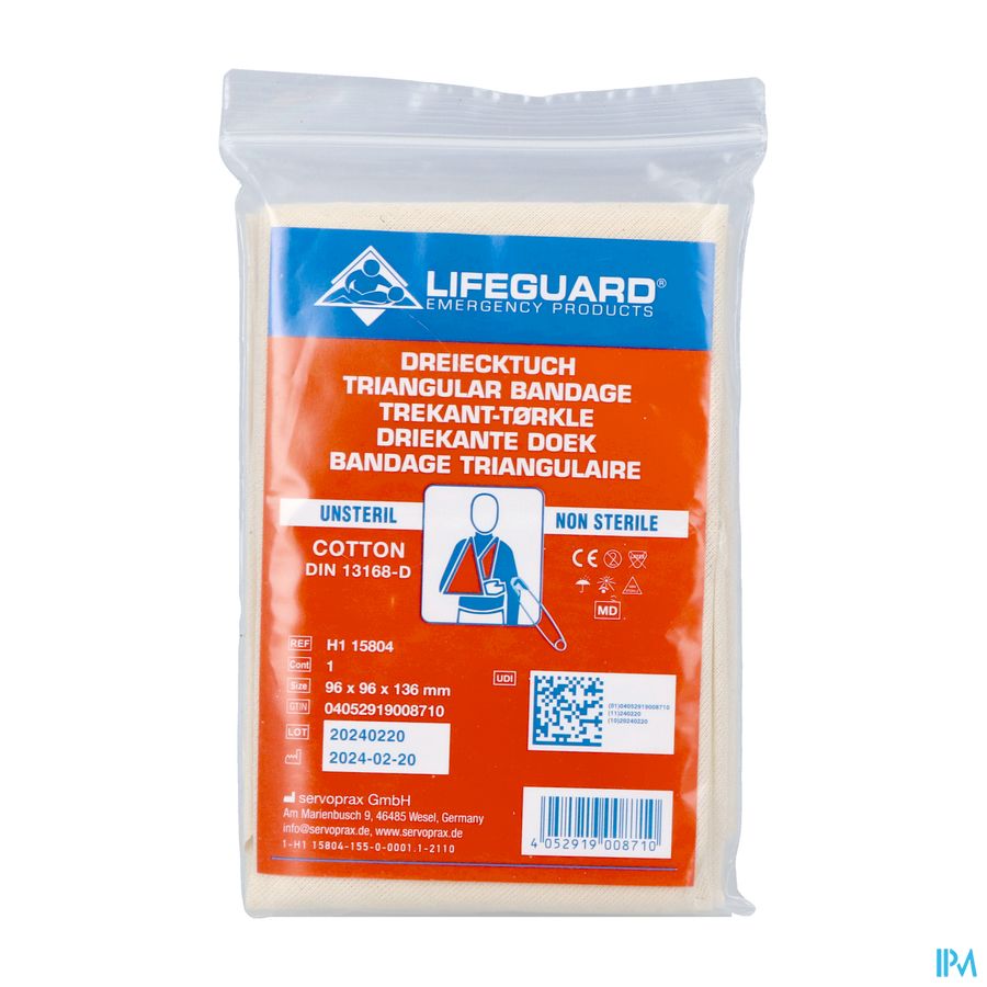 Driehoeksverband Katoen 90x90x127cm Driehoeksverband Katoen 90x90x127cm