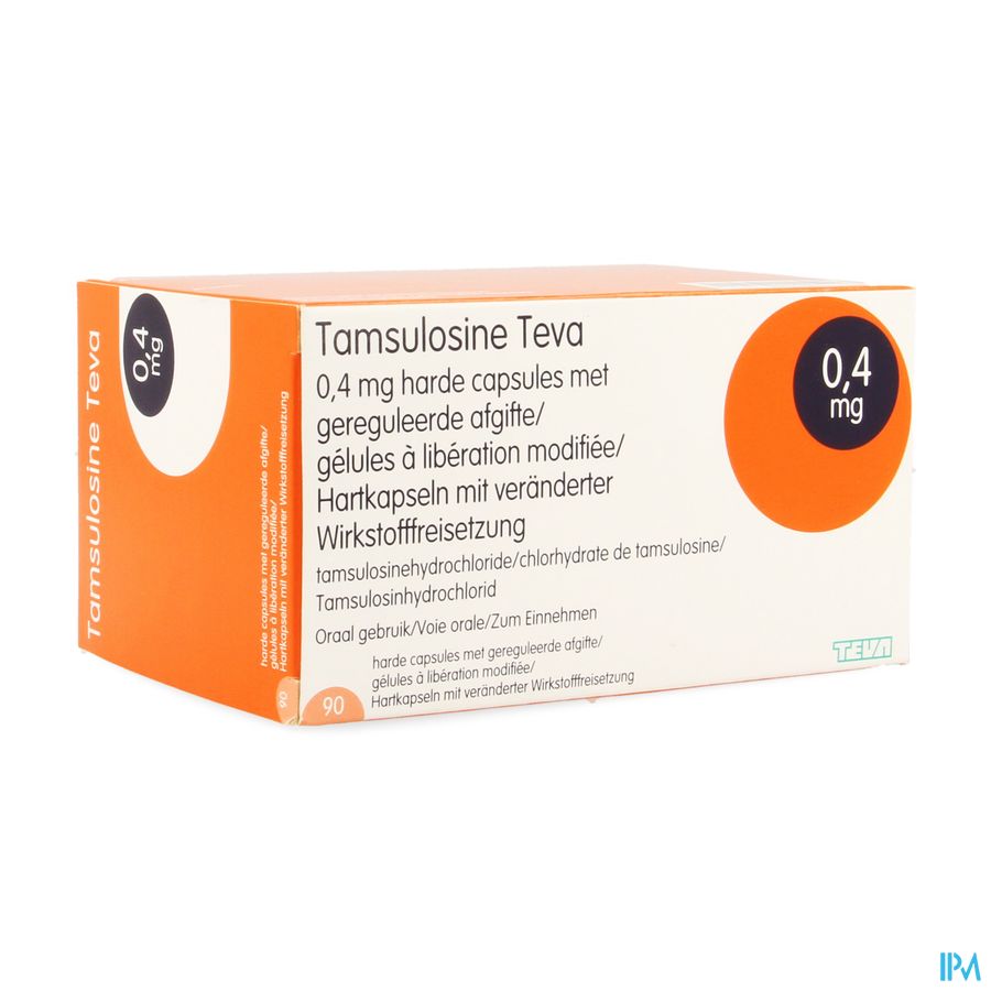 Tamsulosine Teva Caps 90 X 0,4mg Tamsulosine Teva Caps 90 X 0,4mg