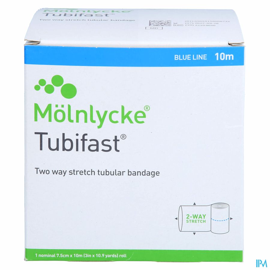 Tubifast Blauw 7,50cmx10m 1 2438 2