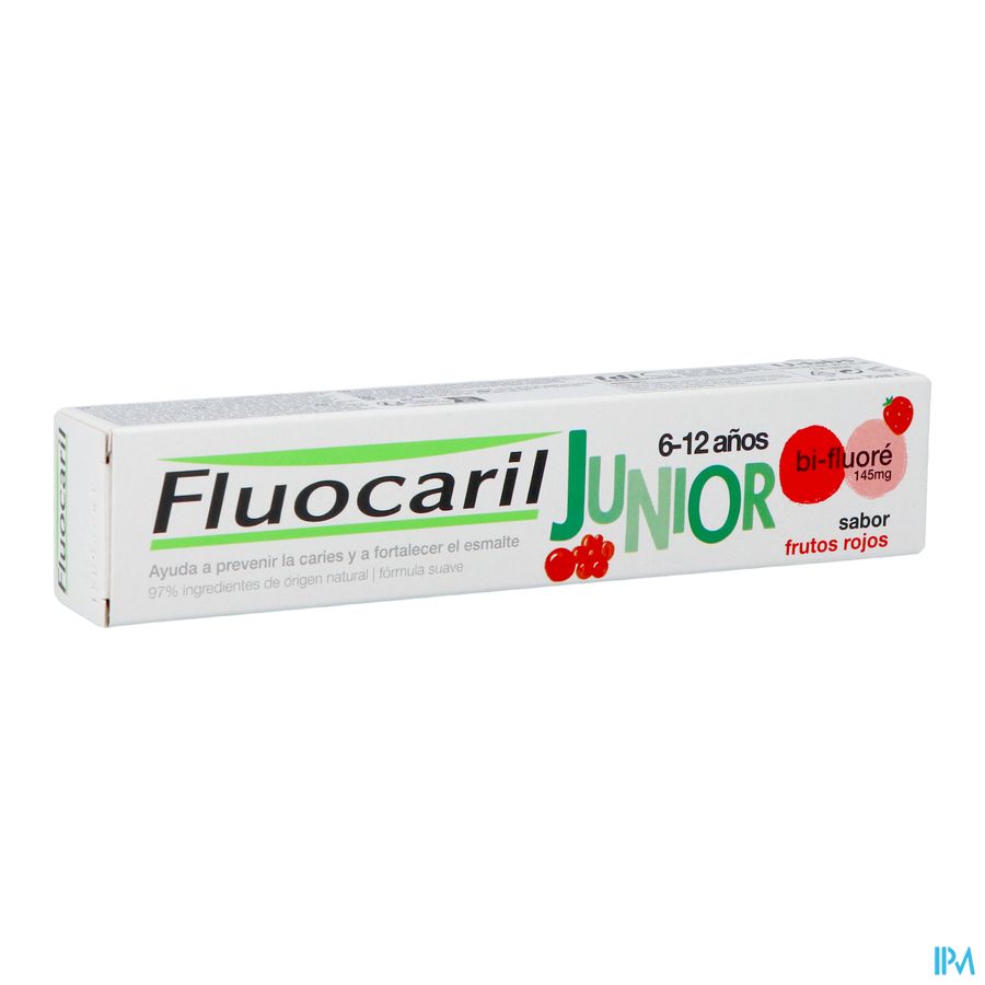 Fluocaril Tandpasta Junior Rood Fruit 75ml Nf 2