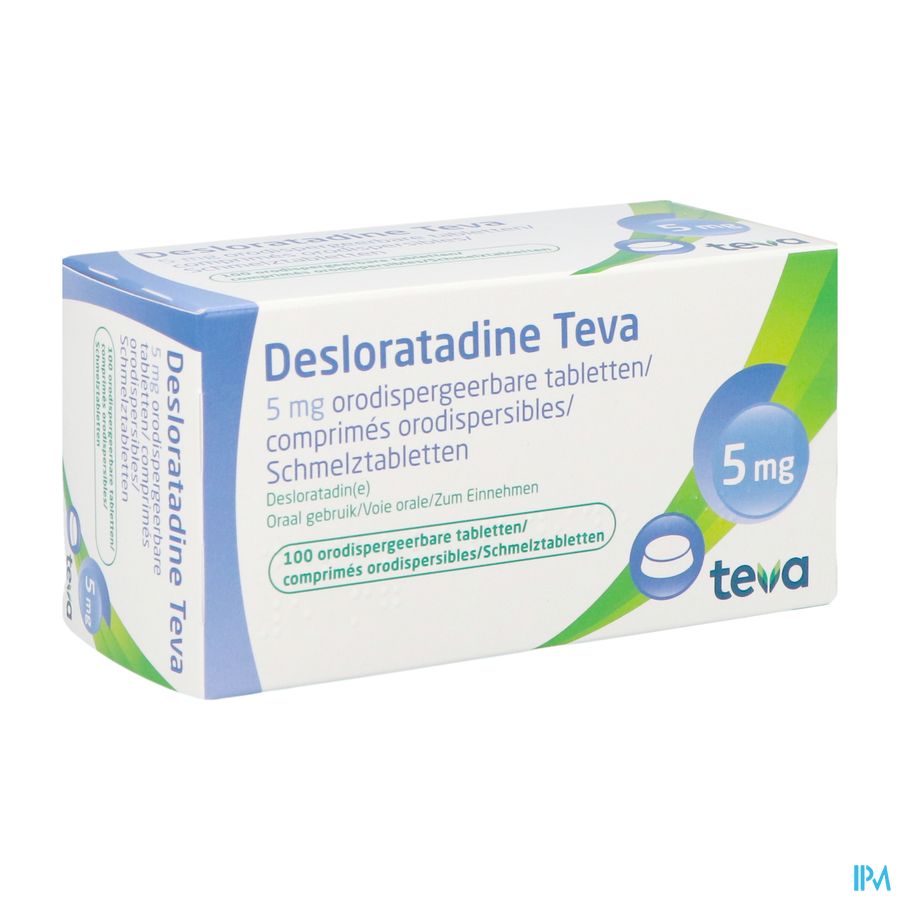 Desloratadine Teva 5mg Orodisp Tabl 100 X 5mg Desloratadine Teva 5mg Orodisp Tabl 100 X 5mg