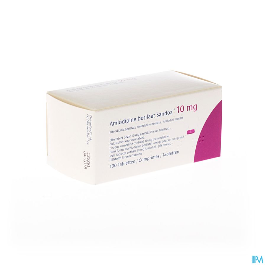 Amlodipine Besilate Sandozimpexeco 10mgcomp100 Pip