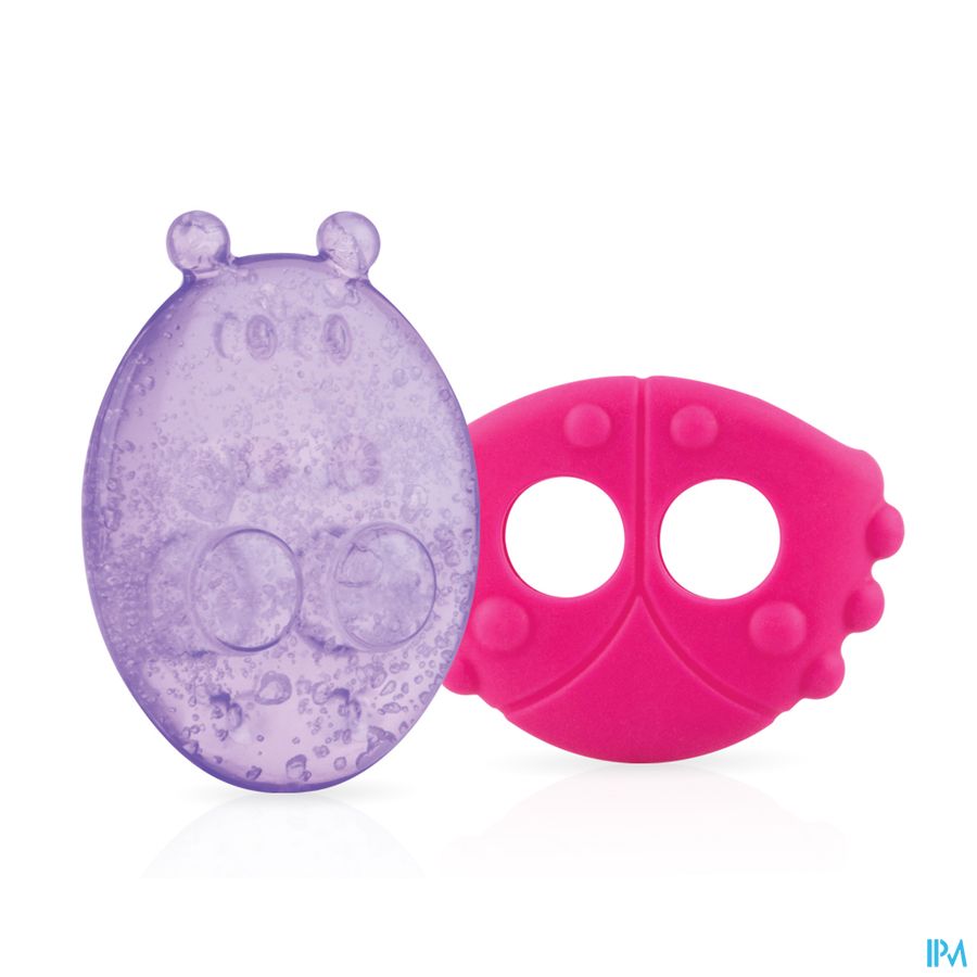 Nûby Koelbijtfiguur diertjes met beschermhoes - 3m+ 4