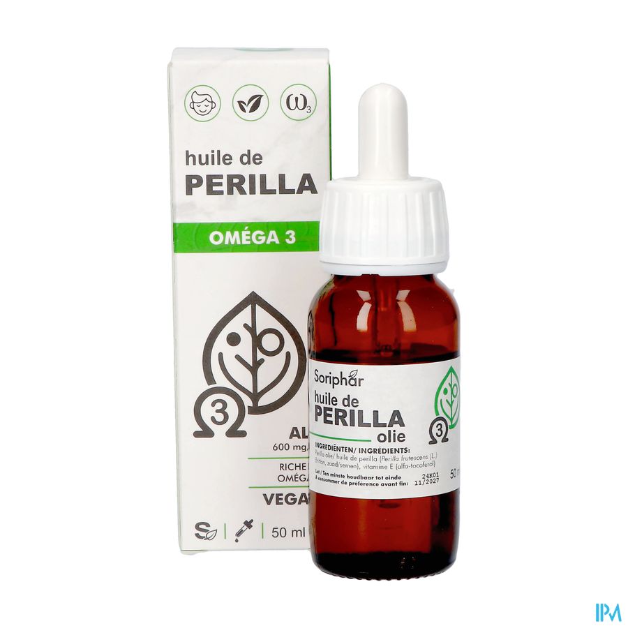 Soria Huile Perilla Omega 3 Vegan 50ml 4