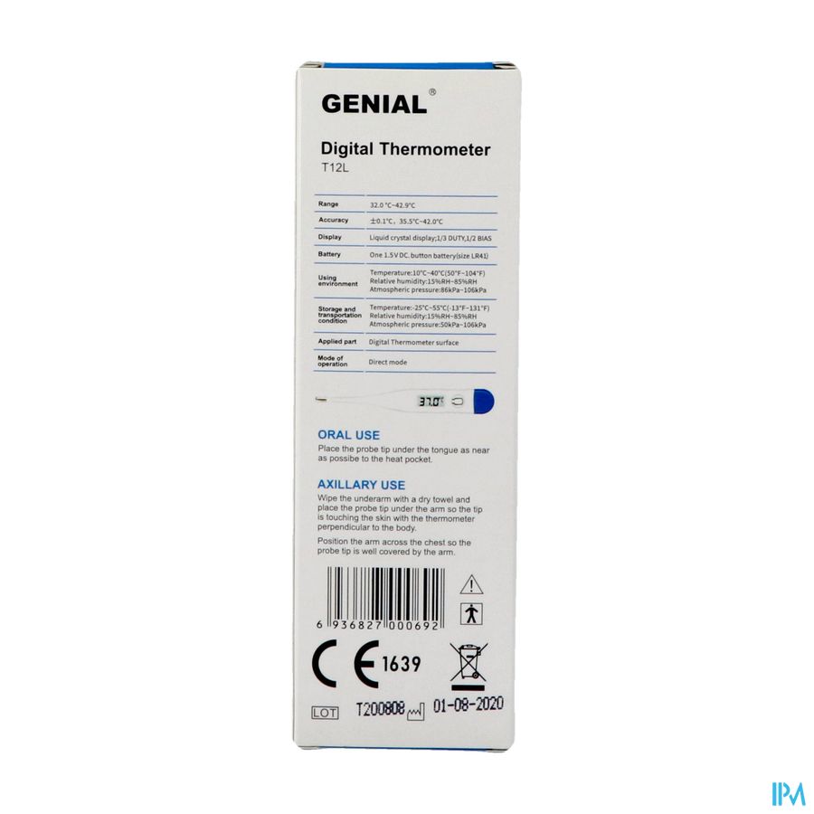 Genial Digitale Thermometer T12l Rigid Tip 2