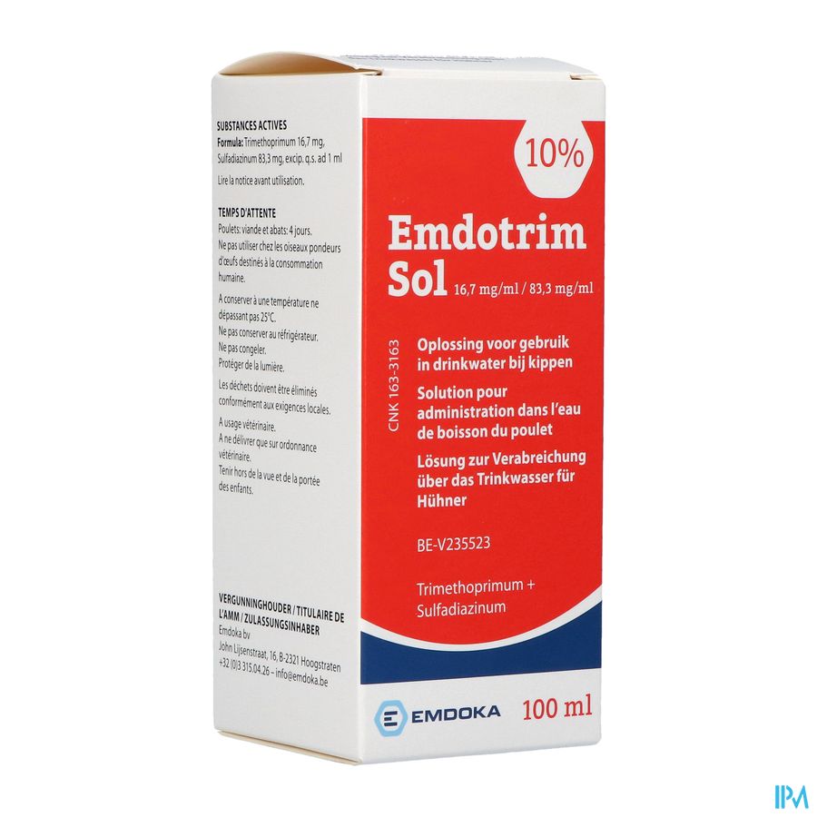 Emdotrim 10% Sol 100ml Emdotrim 10% Sol 100ml
