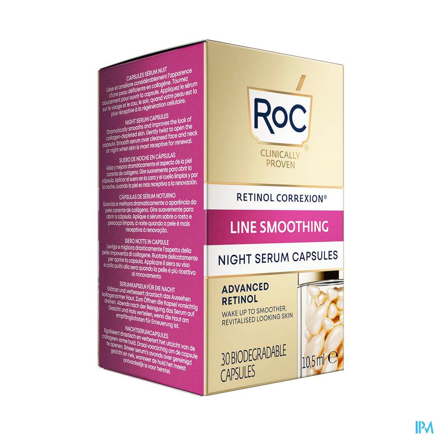 Roc Retinol Correx.line Smooth.night Serum Caps 30 Roc Retinol Correx.line Smooth.night Serum Caps 30