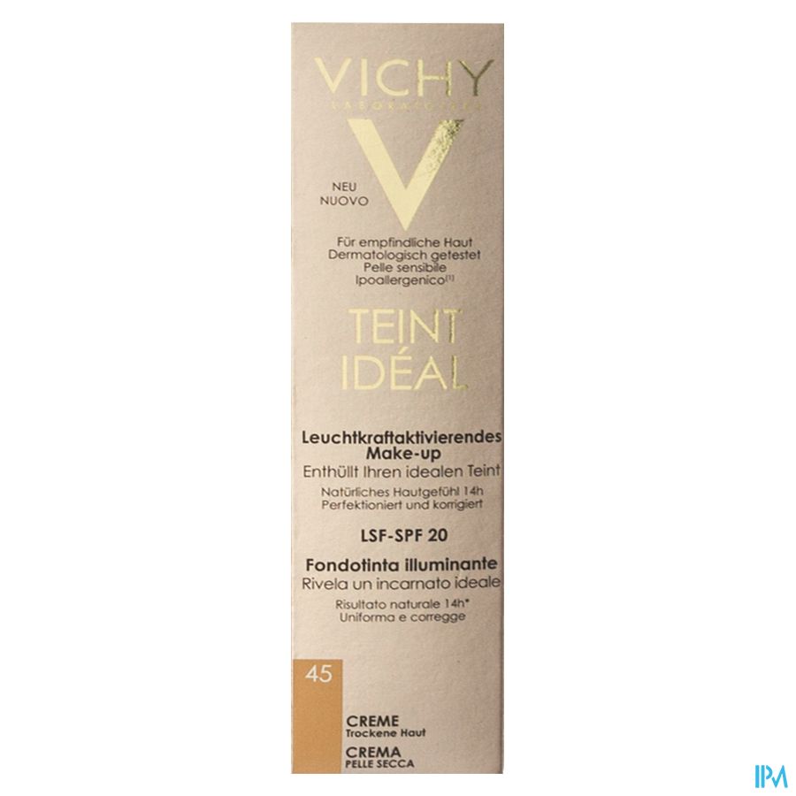 Vichy Fdt Teint Ideal Creme 45 30ml Vichy Fdt Teint Ideal Creme 45 30ml