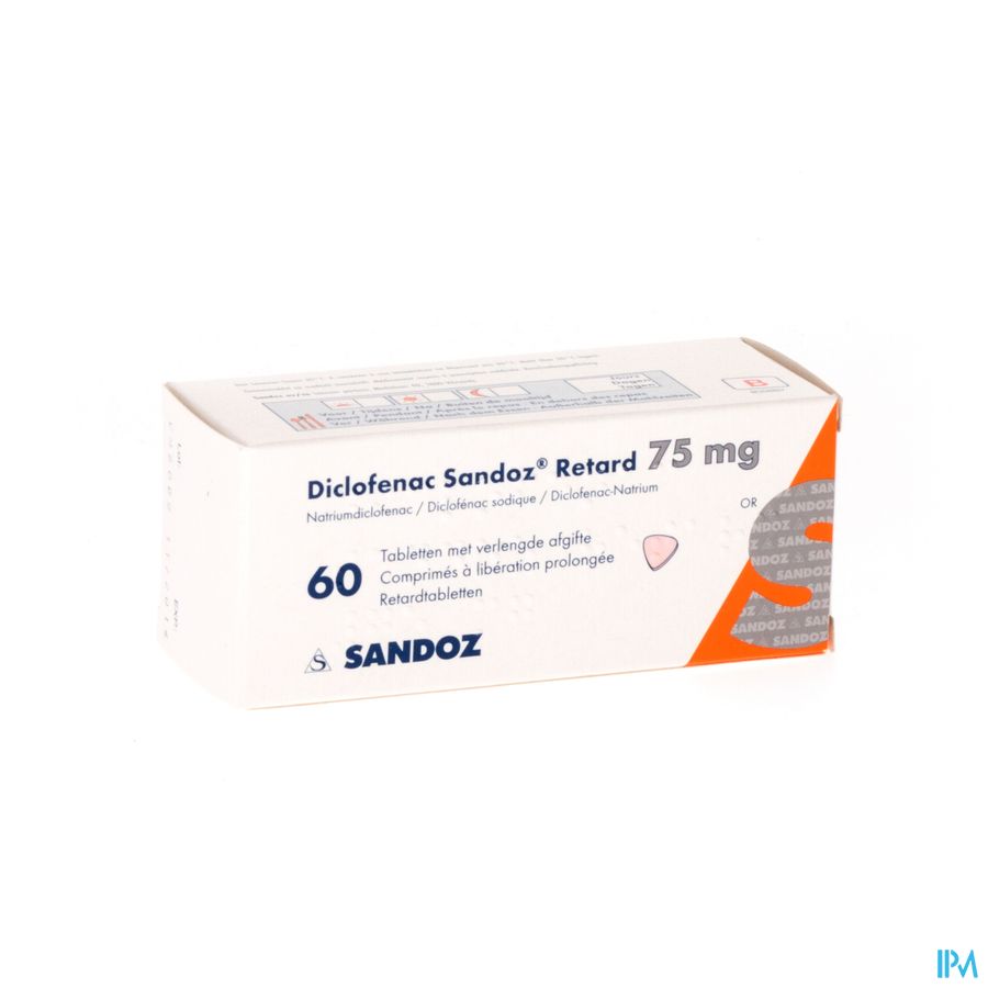 Diclofenac Retard Sandoz Tabl 60 X 75mg