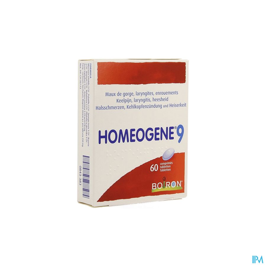 Homeogene N 9 Comp 60 Boiron Homeogene N 9 Comp 60 Boiron