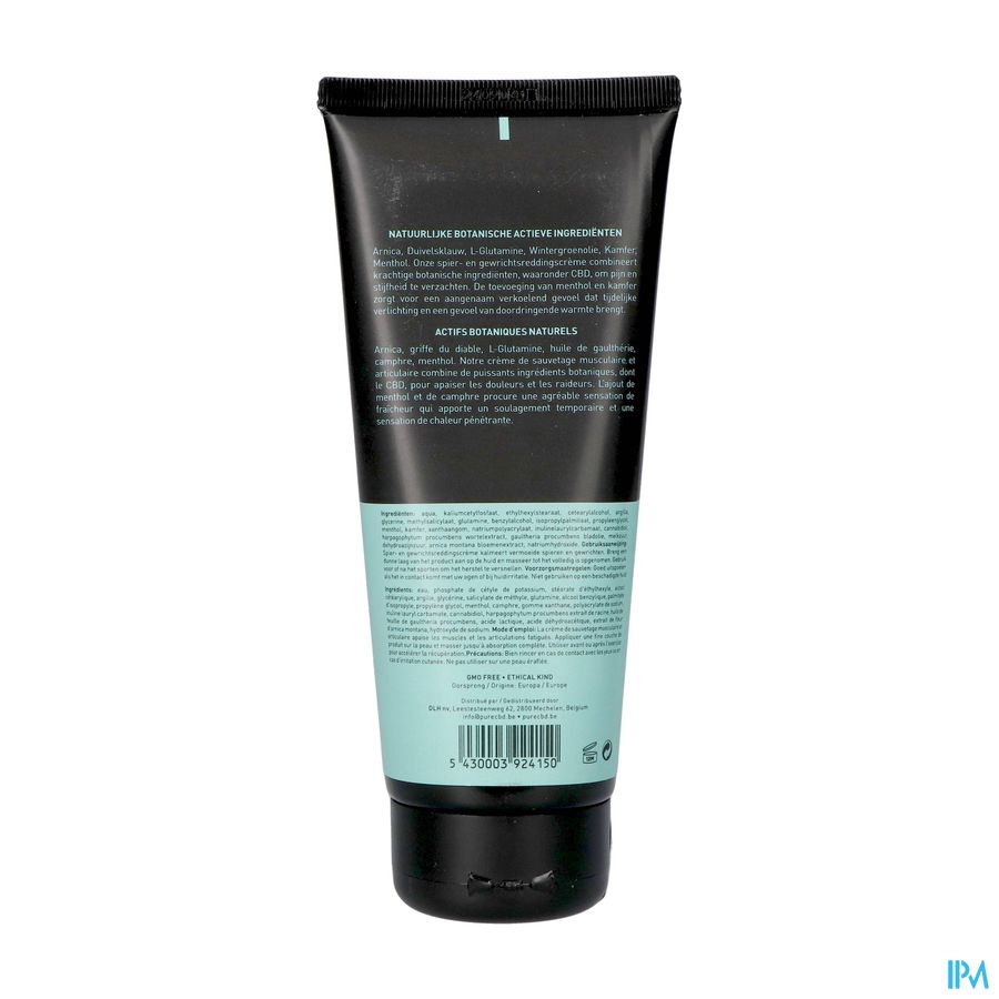 Pure Cbd Muscle & Joint Rescue Cream Tube 200ml 1
