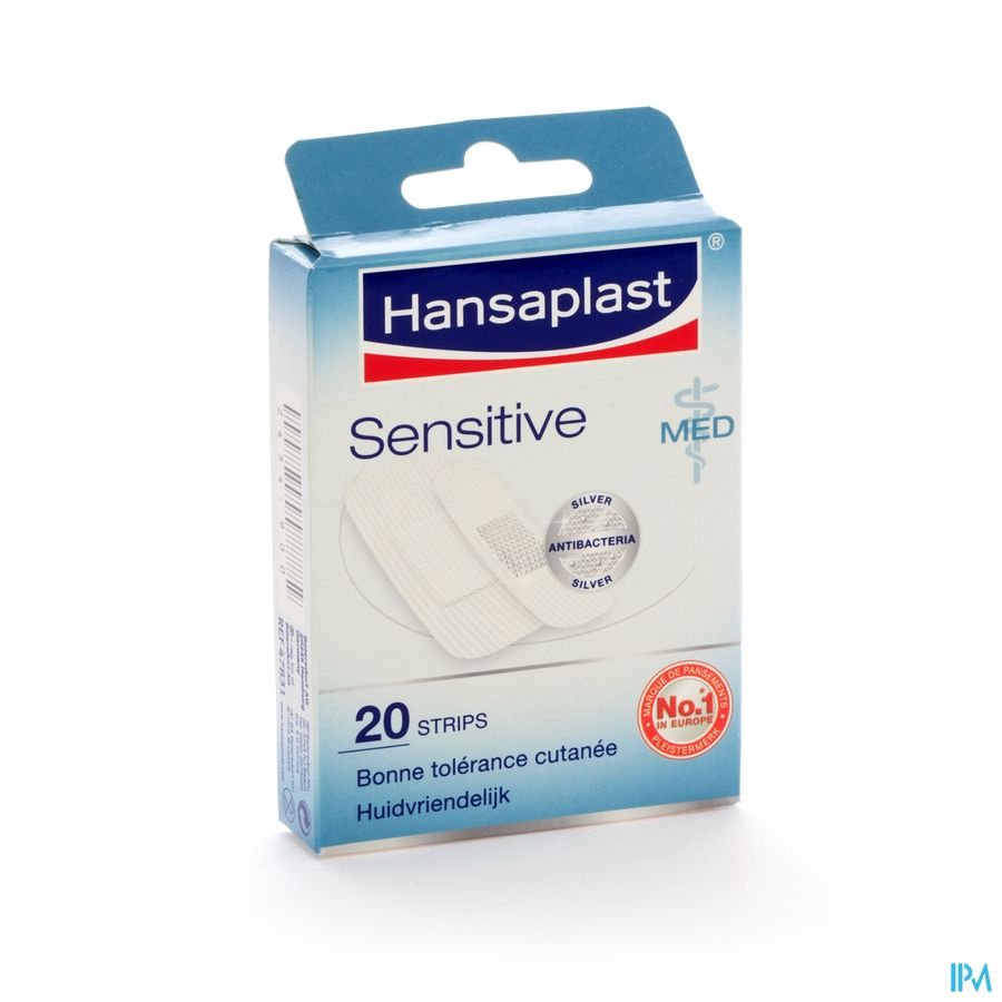 Hansaplast Med Sensitive Strips 20 47831