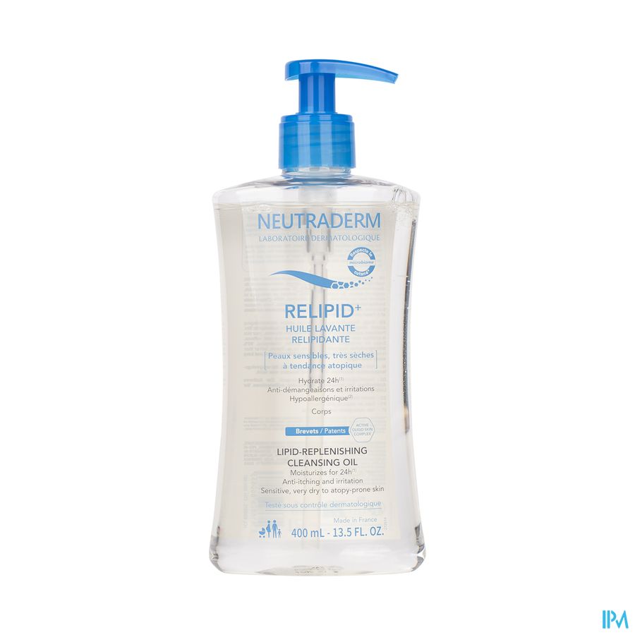 Neutraderm Relipid+ A/uitdroging Wasolie 400ml Neutraderm Relipid+ A/uitdroging Wasolie 400ml