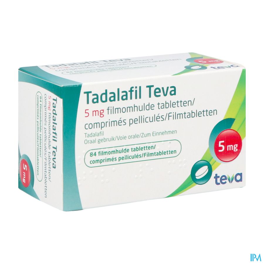 Tadalafil Teva Filmomh Tabl 84 X 5,0mg Tadalafil Teva Filmomh Tabl 84 X 5,0mg