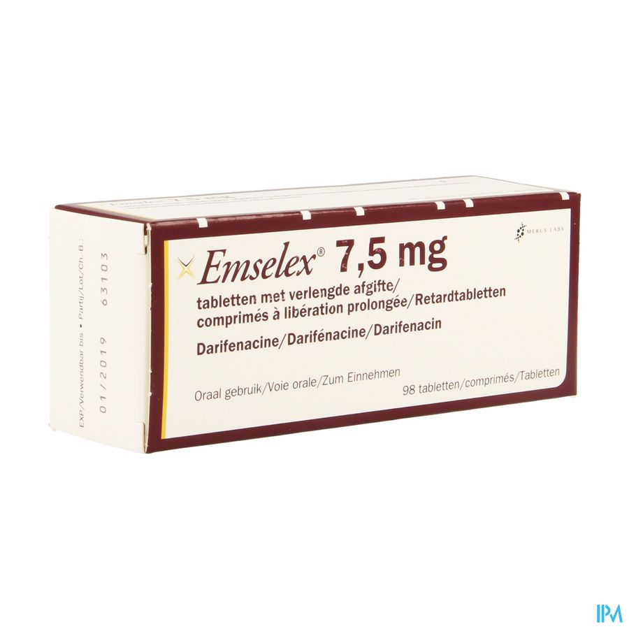 Emselex Liberation Prolongee Comp 98 X 7,5mg
