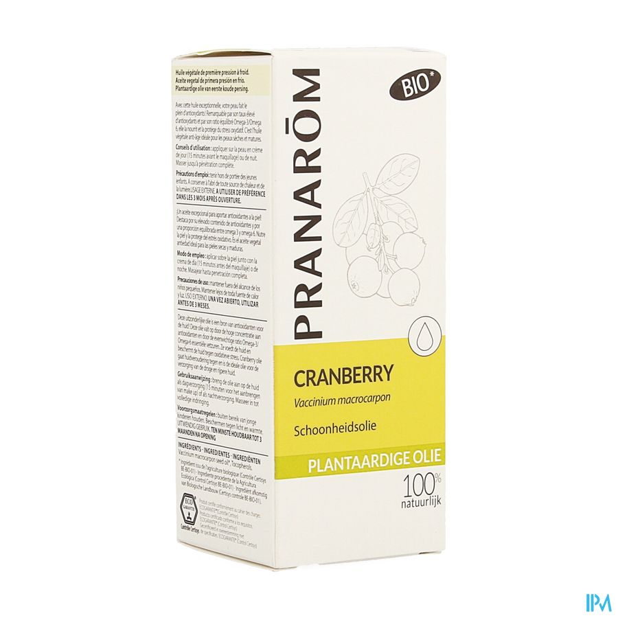 Cranberry Plantaardige Olie Fl 50ml Pranarom Cranberry Plantaardige Olie Fl 50ml Pranarom