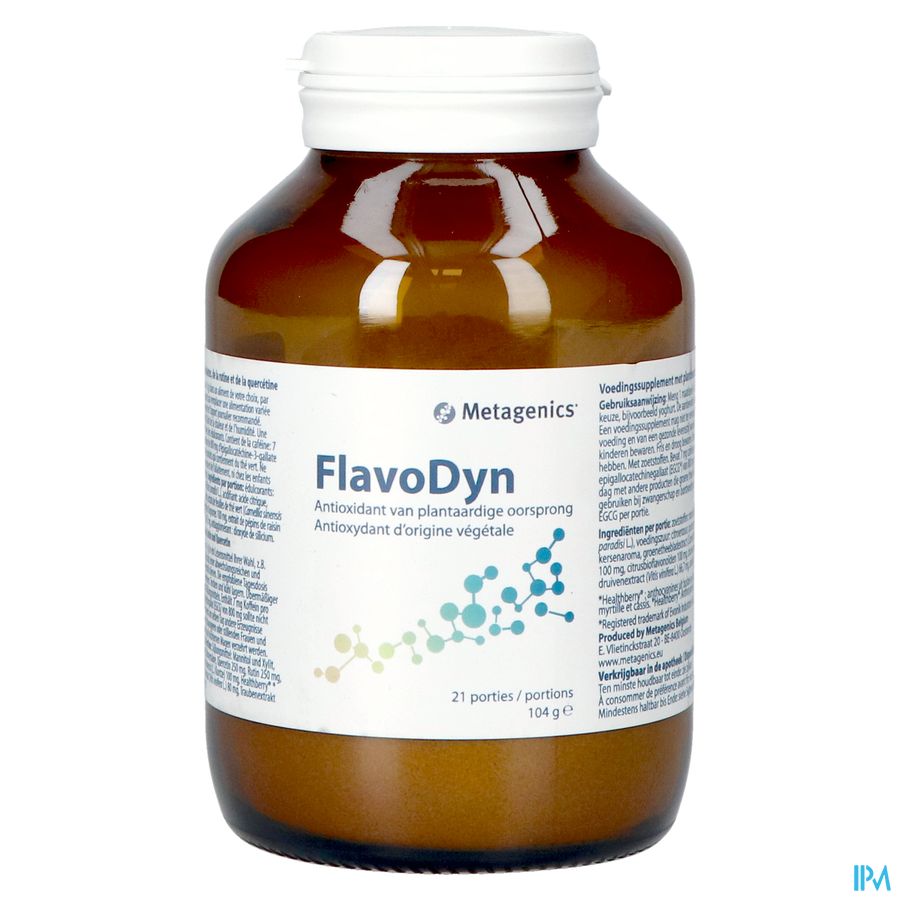 Flavodyn 21 Porties Pdr Pot 104g Metagenics 1