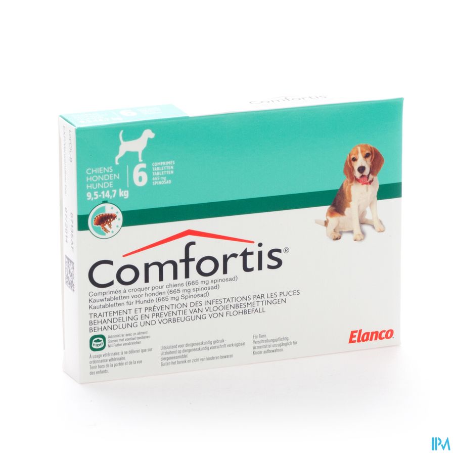 Comfortis 665mg Hond Kauwtabletten 6 Comfortis 665mg Hond Kauwtabletten 6