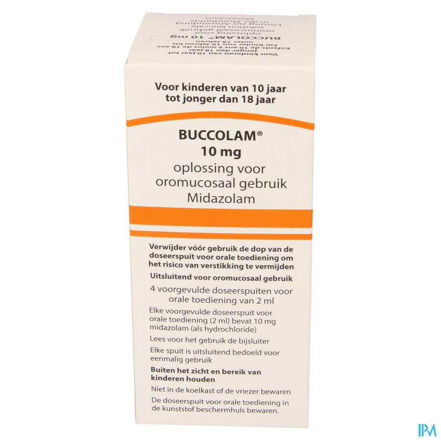 Buccolam 10,0mg Or Opl 4 Voorgev Dos Spuit 2,0ml 2