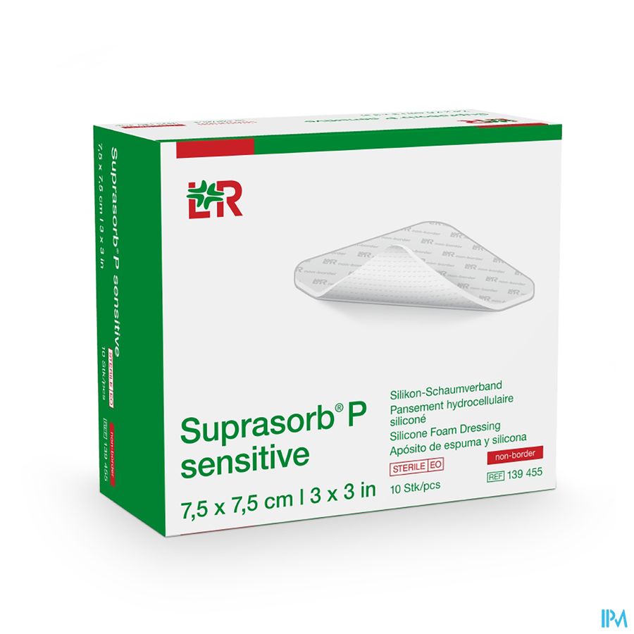 Suprasorb P Sensitive Non Bord.7,5x7,5cm 10 139455 Suprasorb P Sensitive Non Bord.7,5x7,5cm 10 139455