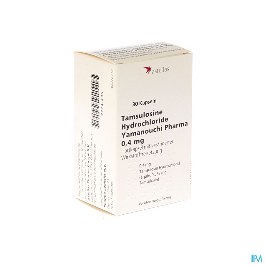 Tamsulosine Hcl Yamanouchi Caps 30x0,4mg