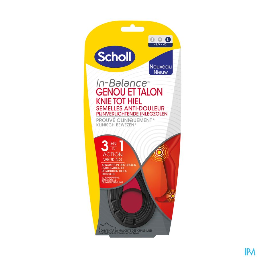 Scholl Semelles A/douleur Genou&talon l 1 Paire 1