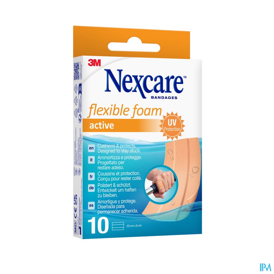 Nexcare 3m Flexible Foam Active Ha Pans Strips 10 3