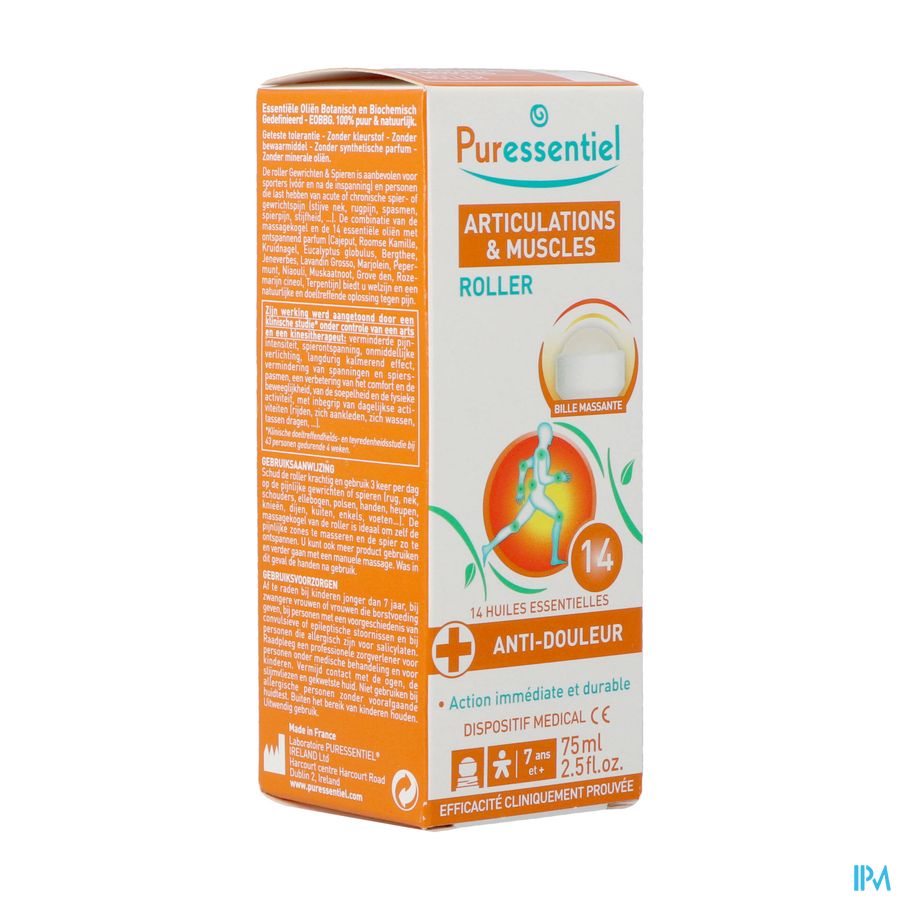 Puressentiel Articulation Roller 14 Hle Ess 75ml Puressentiel Articulation Roller 14 Hle Ess 75ml