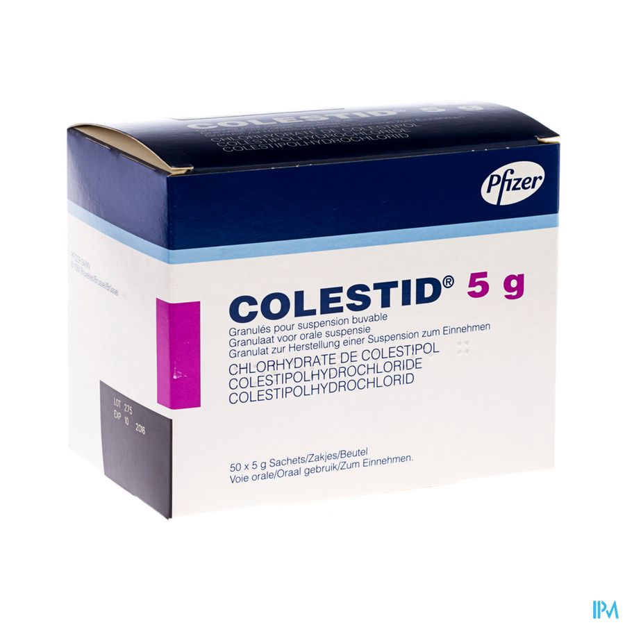 Colestid Pulv 50 X 5g