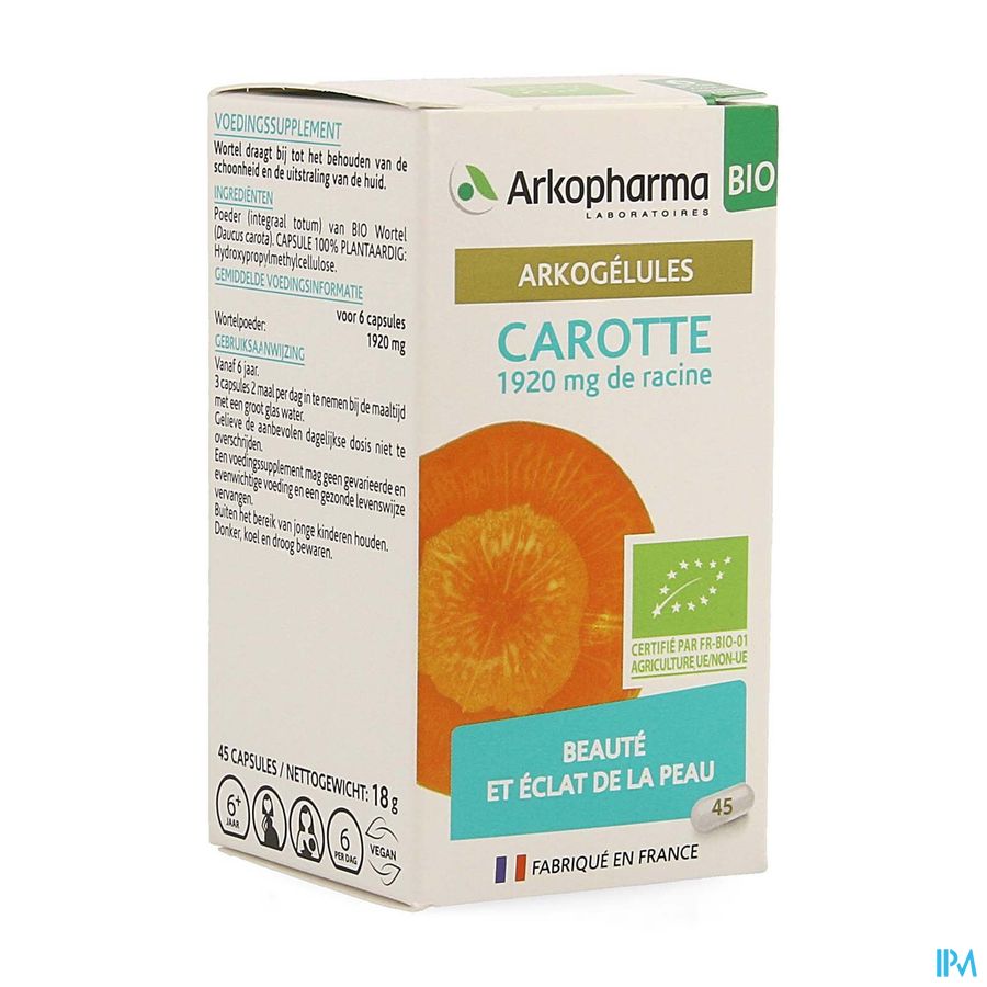 Arkogelules Carotte Bio Caps 45 Nf