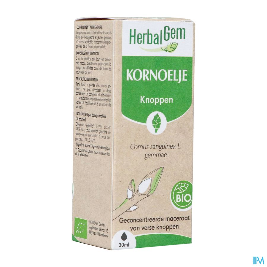 Herbalgem Kornoelje Bio 30ml Herbalgem Kornoelje Bio 30ml
