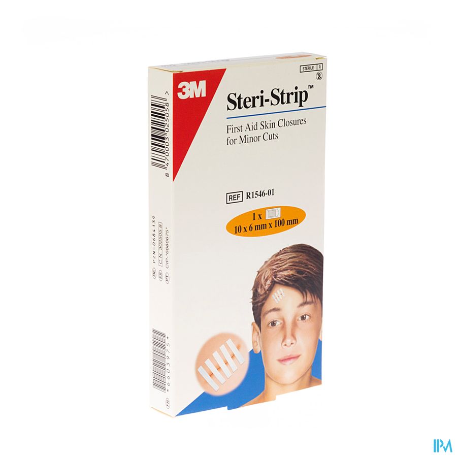 Steri-strip 3m Steril 6,0mmx100mm 1x10 1546p-1 Steri-strip 3m Steril 6,0mmx100mm 1x10 1546p-1
