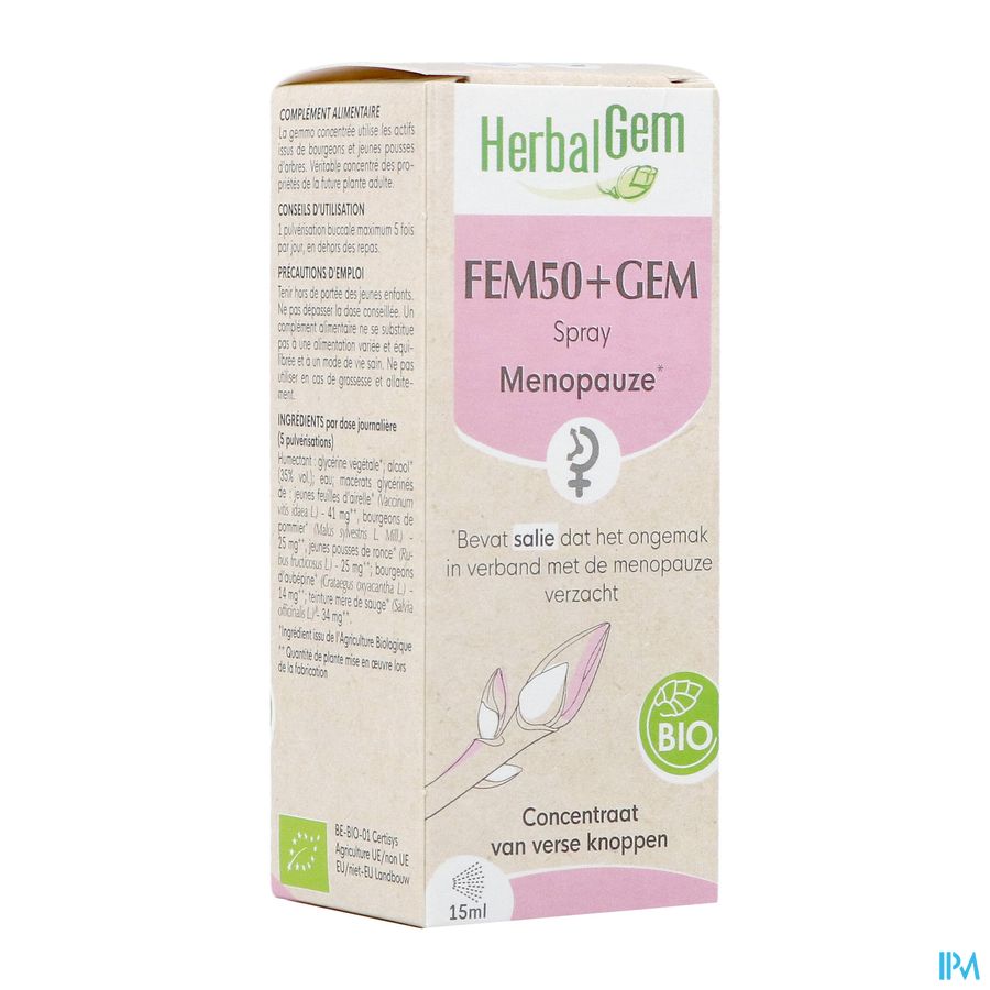 Herbalgem Fem50+ Gem Spray Bio 15ml Herbalgem Fem50+ Gem Spray Bio 15ml