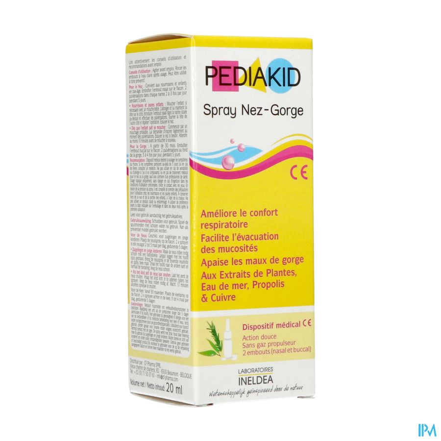 Pediakid Spray Nez-gorge Fl 20ml