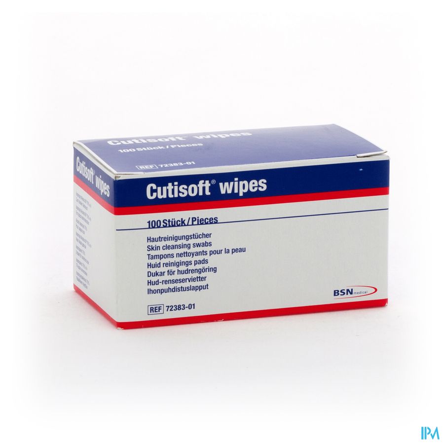 Cutisoft Wipes Skin Cleansing Swabs 100 7238301