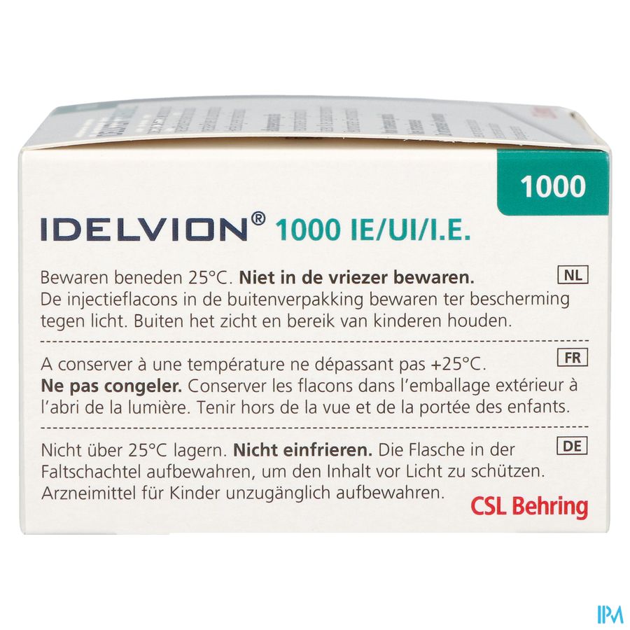 Idelvion 1000ui/ 5,0ml Pdr + Solv Pour Sol Inj Set Idelvion 1000ui/ 5,0ml Pdr + Solv Pour Sol Inj Set