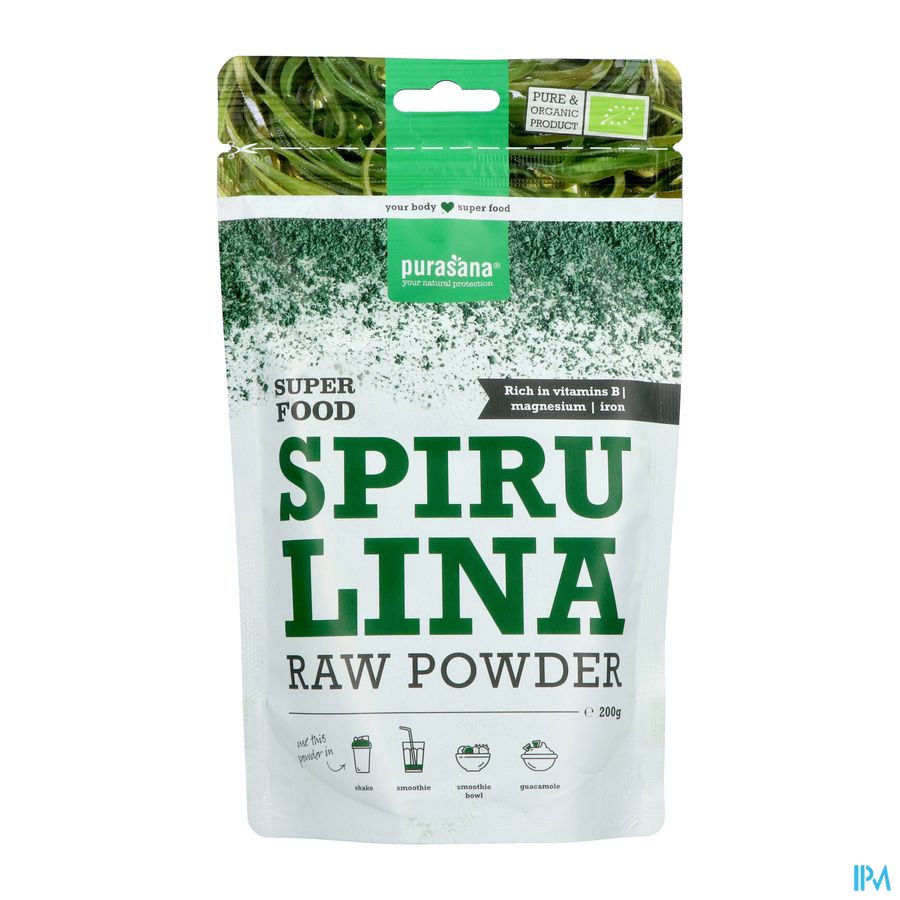 Purasana Vegan Spirulinapdr 200g Be-bio-02 Purasana Vegan Spirulinapdr 200g Be-bio-02