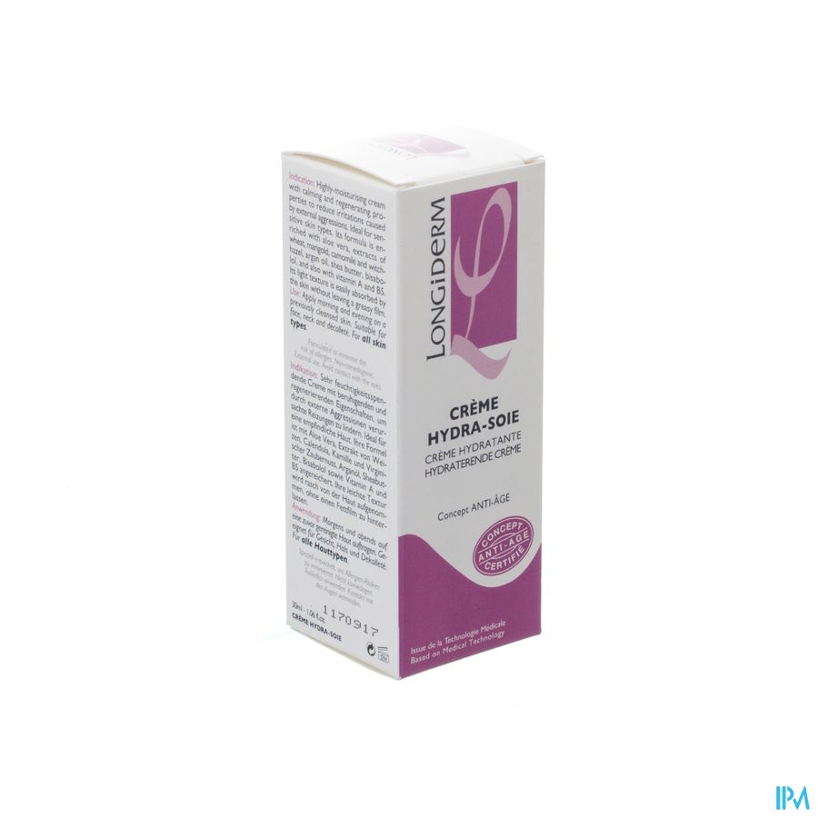 Longiderm Creme Hydra Soie Fl 30ml Longiderm Creme Hydra Soie Fl 30ml