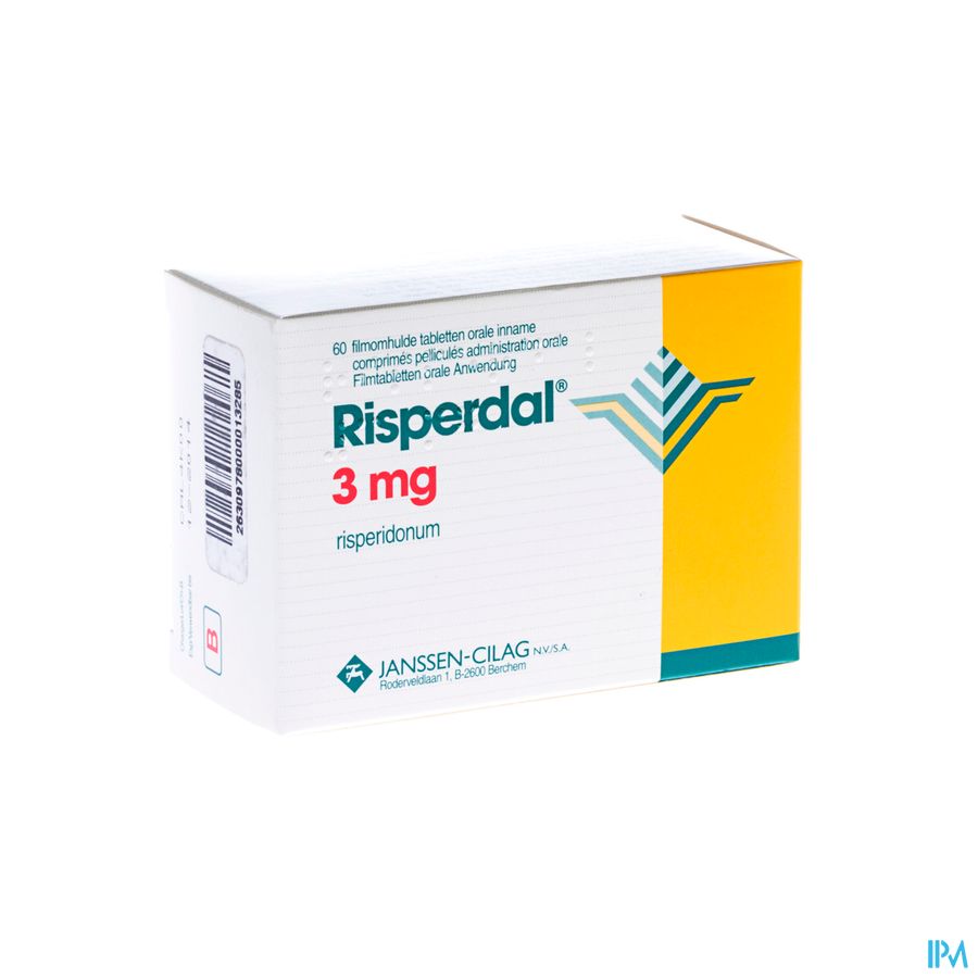 Risperdal 3mg Pi Pharma Comp 60 X 3mg Pip Risperdal 3mg Pi Pharma Comp 60 X 3mg Pip