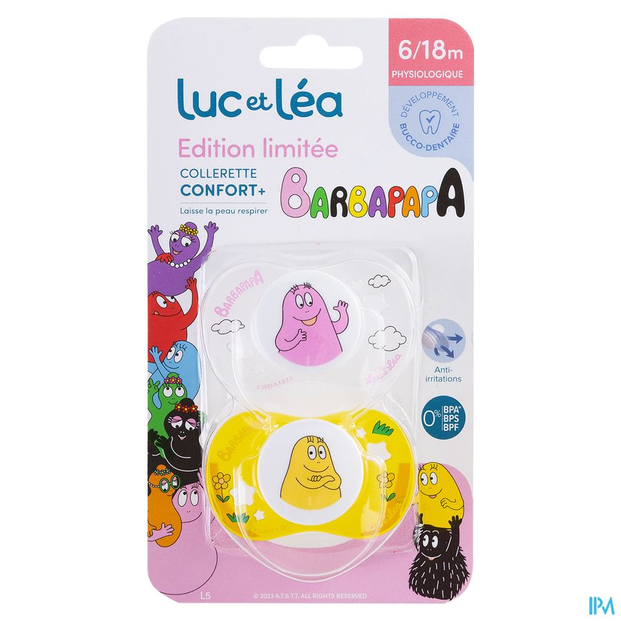 Luc&lea Duo Fopspeen Phys 6-18m Barbapapa Ring 2 Luc&lea Duo Fopspeen Phys 6-18m Barbapapa Ring 2