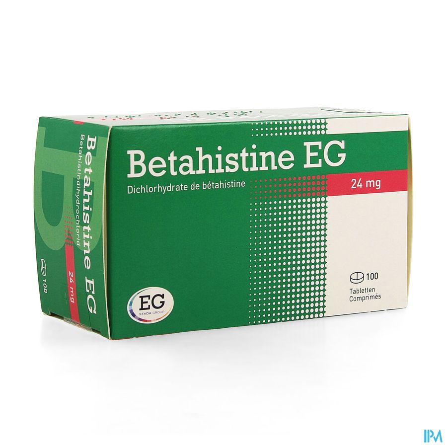 Betahistine EG Tabl 100X24Mg